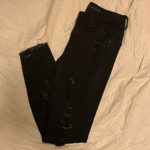 Black Distressed KanCan Jeans
